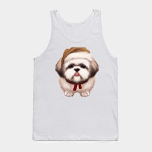 Cute Shih Tzu Drawing Tank Top